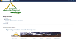 Desktop Screenshot of bangalore-mountaineering-club.blogspot.com