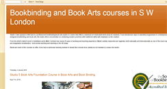 Desktop Screenshot of bookbindingcourses.blogspot.com