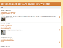 Tablet Screenshot of bookbindingcourses.blogspot.com