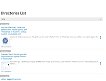 Tablet Screenshot of directorieslist.blogspot.com