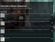 Tablet Screenshot of crucerofiordosnoruegos.blogspot.com