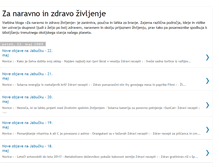 Tablet Screenshot of naravno-zivljenje.blogspot.com