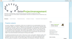 Desktop Screenshot of beterprojectmanagement.blogspot.com