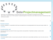 Tablet Screenshot of beterprojectmanagement.blogspot.com