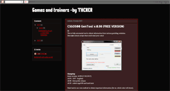 Desktop Screenshot of gamesandtrainers.blogspot.com