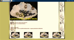 Desktop Screenshot of gyongyalbumok.blogspot.com