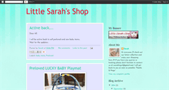 Desktop Screenshot of littlesarahshop.blogspot.com