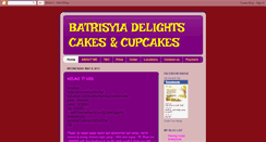 Desktop Screenshot of batrisyiadelightscake.blogspot.com