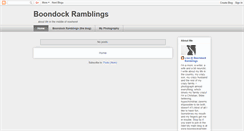 Desktop Screenshot of boondockramblings.blogspot.com