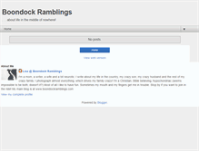 Tablet Screenshot of boondockramblings.blogspot.com