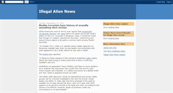 Desktop Screenshot of illegalaliennews.blogspot.com