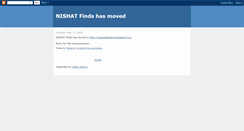 Desktop Screenshot of nishatfinds.blogspot.com