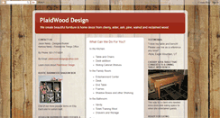 Desktop Screenshot of plaidwooddesign.blogspot.com