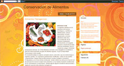 Desktop Screenshot of conservaciondealimentos123.blogspot.com