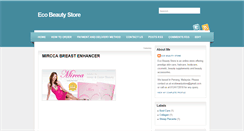 Desktop Screenshot of ecobeautystore-beautysupplement.blogspot.com