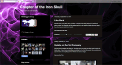 Desktop Screenshot of chapteroftheironskull.blogspot.com