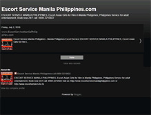 Tablet Screenshot of escort-service-manila-philippines.blogspot.com