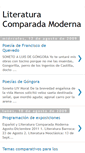 Mobile Screenshot of literaturamodernacomparada.blogspot.com