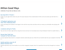 Tablet Screenshot of milliongoodways.blogspot.com