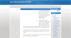 Desktop Screenshot of funds4ngo.blogspot.com