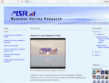 Tablet Screenshot of myanmarsurveyresearch.blogspot.com