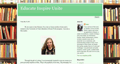 Desktop Screenshot of educateinspireunite.blogspot.com