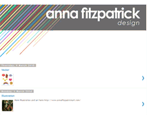 Tablet Screenshot of annafitzpatrickdesign.blogspot.com