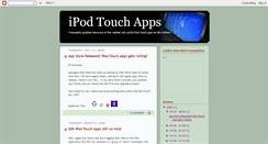 Desktop Screenshot of ipod-touch-apps.blogspot.com