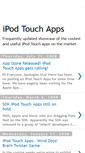 Mobile Screenshot of ipod-touch-apps.blogspot.com