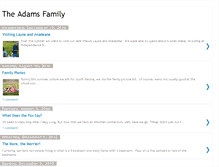 Tablet Screenshot of adamsfamilyrecollections.blogspot.com