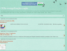 Tablet Screenshot of cebsevangelizacaoeacao.blogspot.com