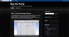 Desktop Screenshot of buythepump.blogspot.com