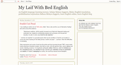 Desktop Screenshot of bed-english.blogspot.com