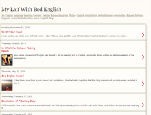 Tablet Screenshot of bed-english.blogspot.com