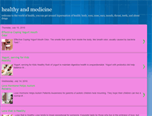 Tablet Screenshot of healthyandmedicine.blogspot.com