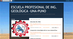 Desktop Screenshot of geologia-una-puno.blogspot.com