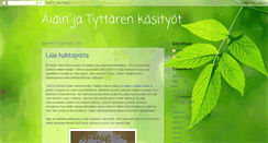 Desktop Screenshot of aidin-ja-tyttaren-kasityot.blogspot.com