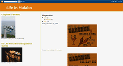 Desktop Screenshot of lifeinmalabo.blogspot.com