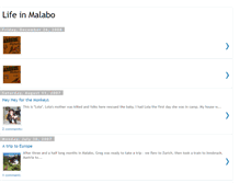 Tablet Screenshot of lifeinmalabo.blogspot.com