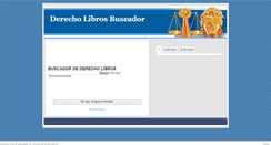 Desktop Screenshot of derecholibrosbuscador.blogspot.com