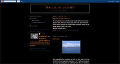 Desktop Screenshot of maviedefemme.blogspot.com