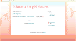 Desktop Screenshot of indonesianhotgirlpictures.blogspot.com