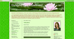 Desktop Screenshot of holisztikusgyogyulas.blogspot.com