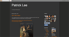 Desktop Screenshot of patrickleefineart.blogspot.com
