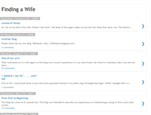 Tablet Screenshot of findingawife.blogspot.com