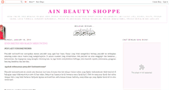 Desktop Screenshot of ainbeautyshoppe.blogspot.com