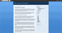 Desktop Screenshot of epitomeofkentalism.blogspot.com