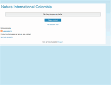 Tablet Screenshot of naturaencolombia.blogspot.com