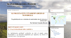 Desktop Screenshot of maniobrasdelpoder.blogspot.com