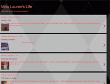 Tablet Screenshot of misslaurenslife.blogspot.com